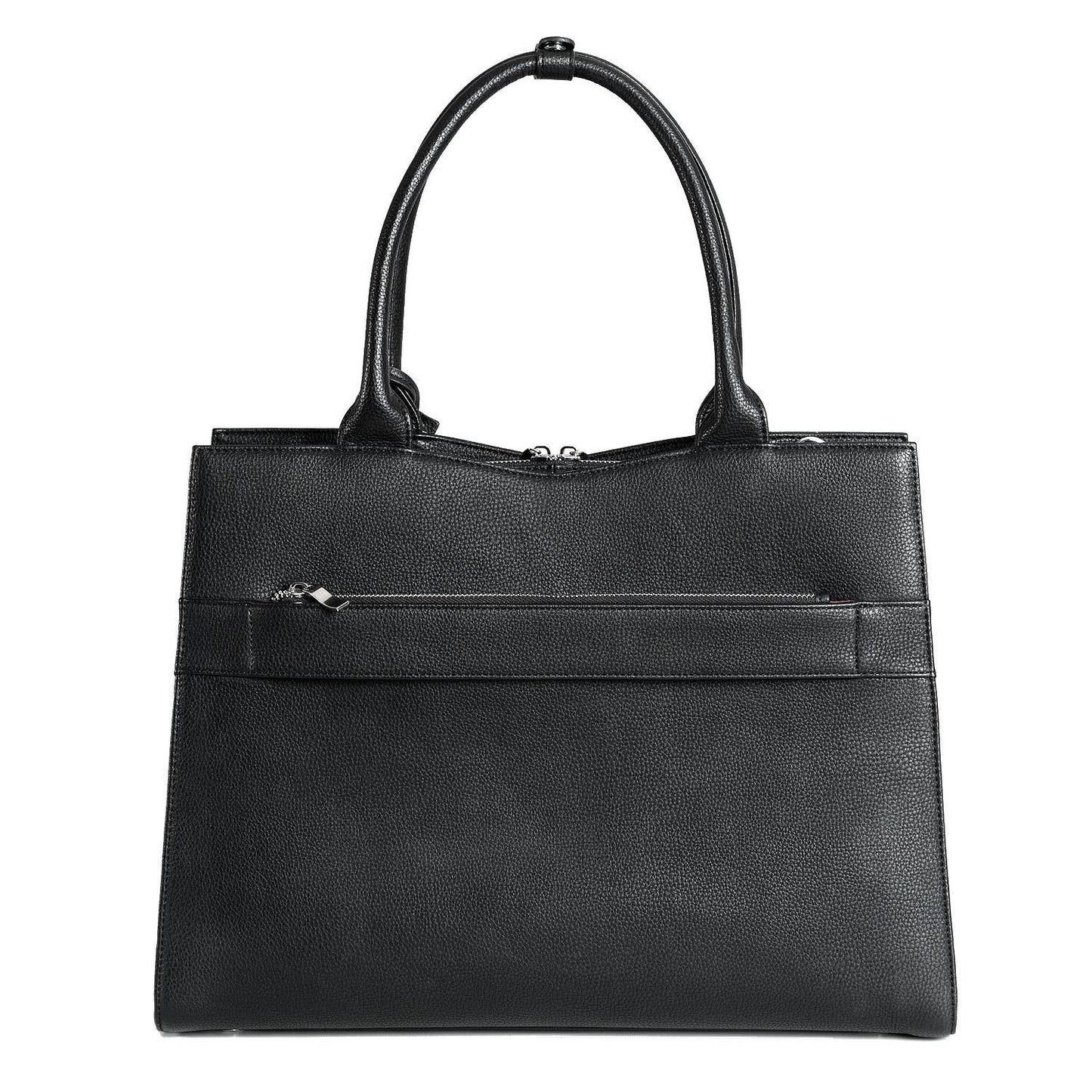 Black 15.6" laptop handbag with a structured design